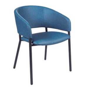 SILLA ALSACIA AZUL Y NEGRO - 1