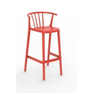 TABURETE ALTO WOODY ROJO DE RESOL - 1