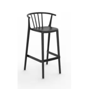TABURETE ALTO WOODY NEGRO DE RESOL - 1