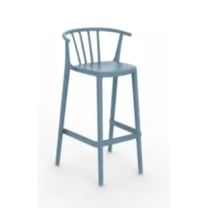 TABURETE ALTO WOODY AZUL RETRO DE RESOL - 1