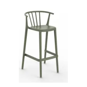 TABURETE ALTO WOODY GRIS VERDOSO DE RESOL - 1