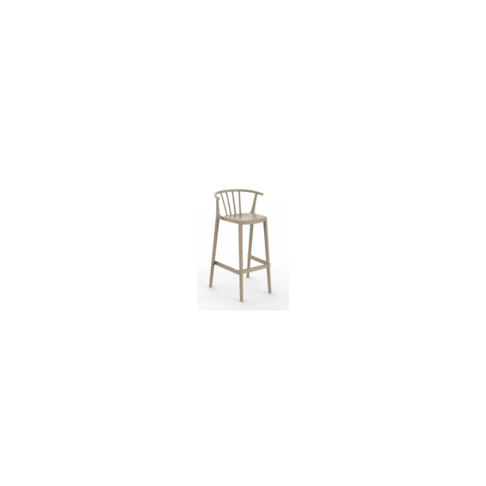TABURETE ALTO WOODY MARFIL DE RESOL - 1