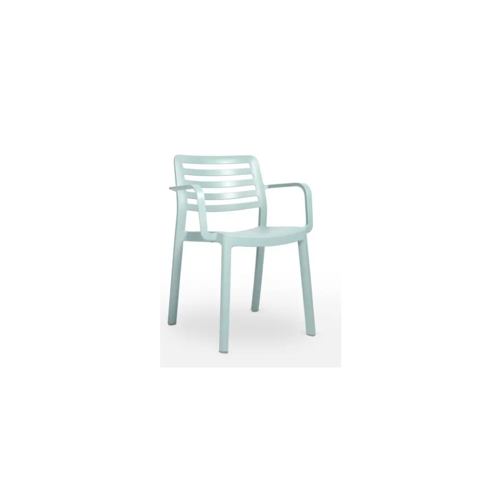 SILLA WIND RECYCLED CON BRAZOS AZUL AIRE DE RESOL - 1