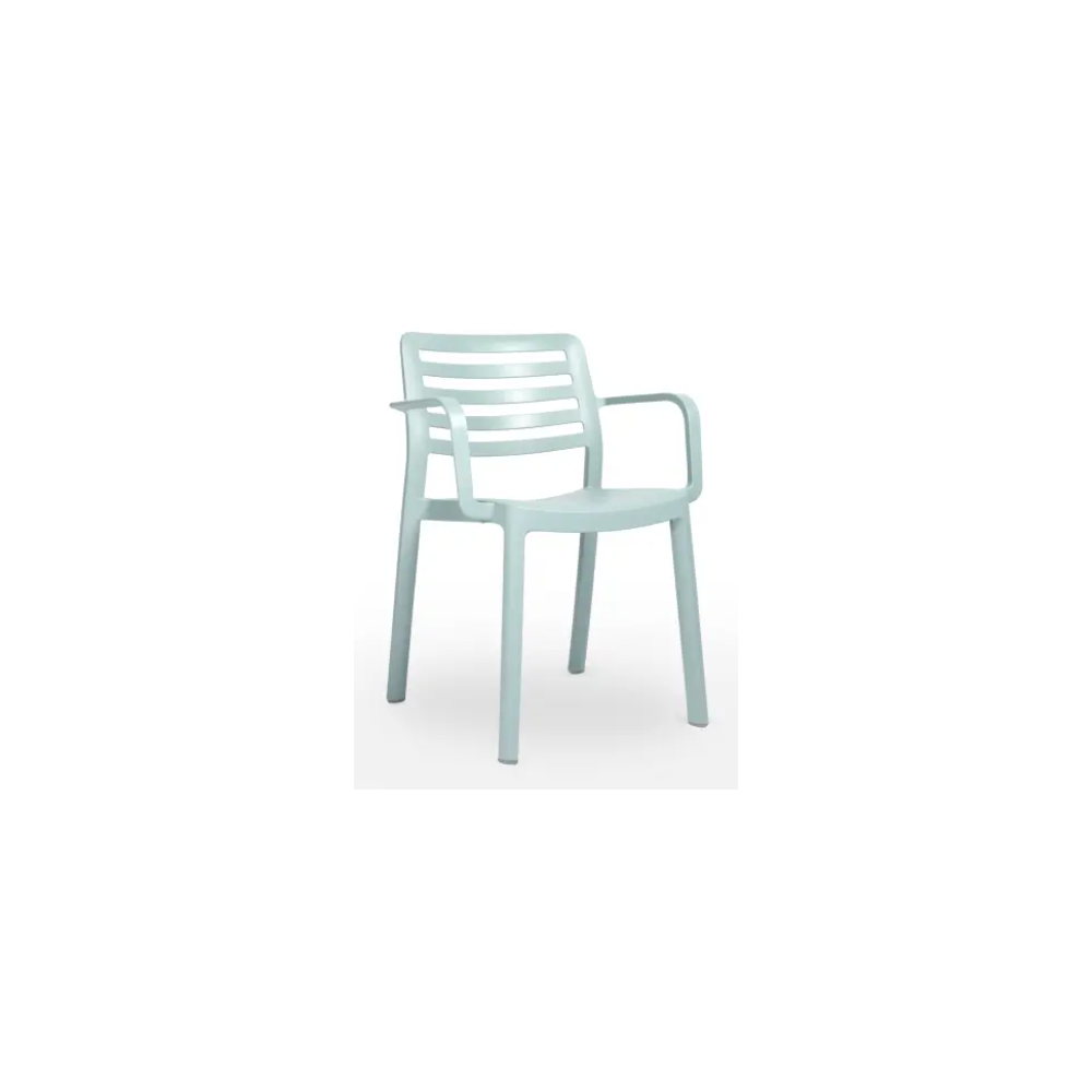 SILLA WIND RECYCLED CON BRAZOS AZUL AIRE DE RESOL - 1