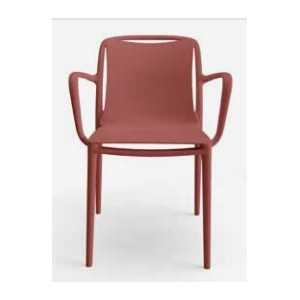 SILLA CON BRAZOS VELAIR COLOR MARSALA - 1