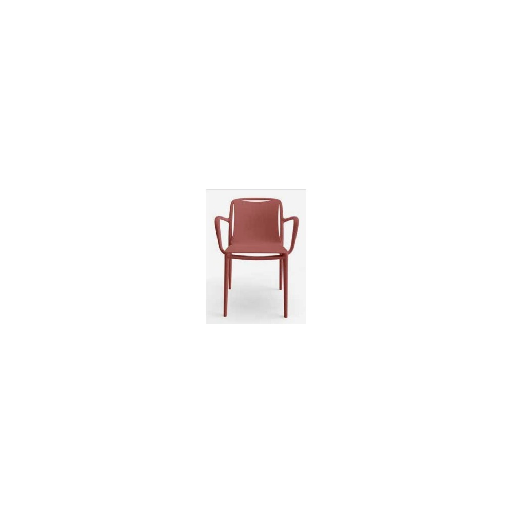 SILLA CON BRAZOS VELAIR COLOR MARSALA - 1