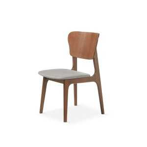 SILLA MADERA GRIS-NOGAL - 2