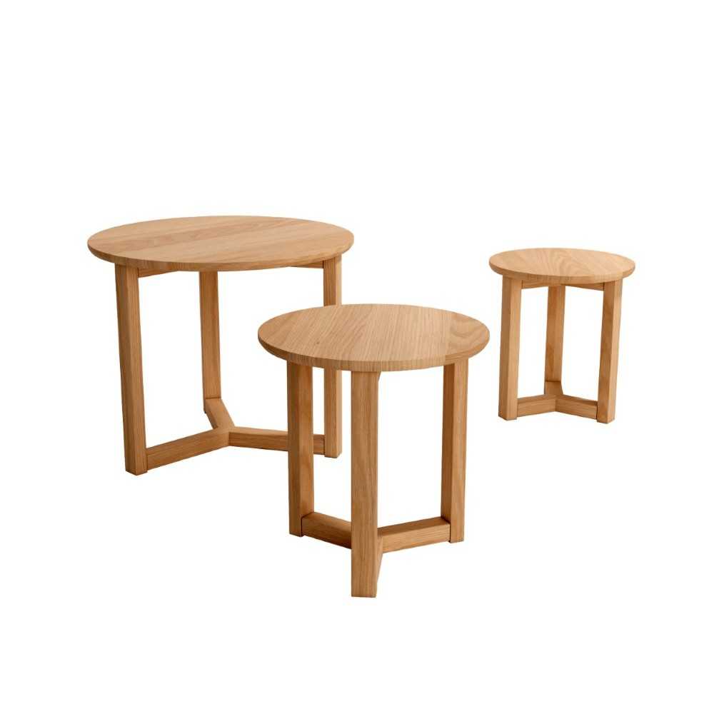 JUEGO DE 3 MESAS AUXILIARES FEROE - 1 JUEGO DE 3 MESAS AUXILIARES FEROE - 1