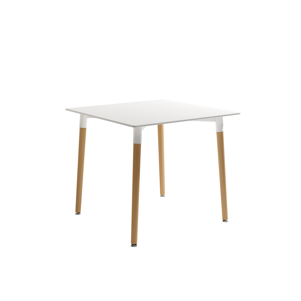 MESA CARIBE CUADRADA FIJA EN BLANCO - 1