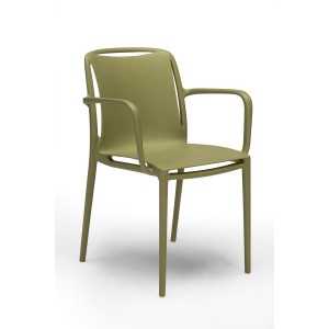 SILLA CON BRAZOS VELAIR COLOR VERDE OLIVA - 1