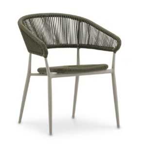 SILLON CINTHA VERDE Y GRIS - 1