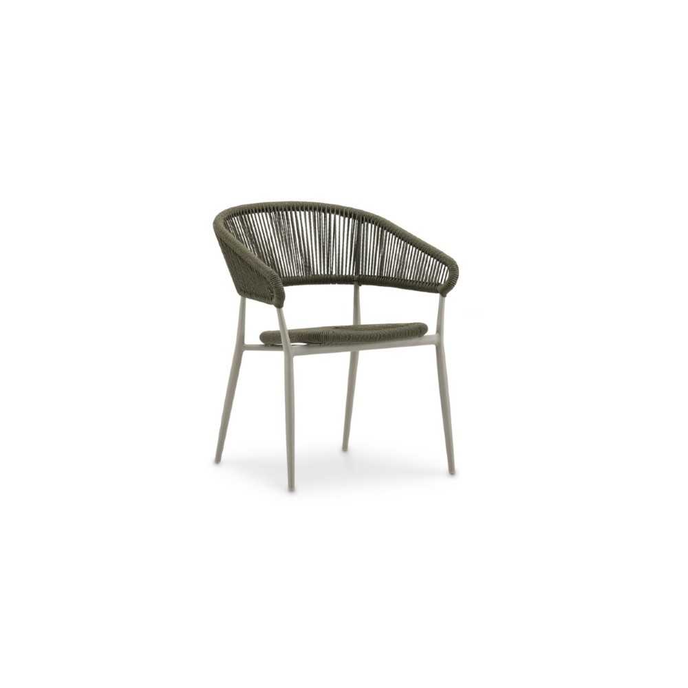 SILLON CINTHA VERDE Y GRIS - 1