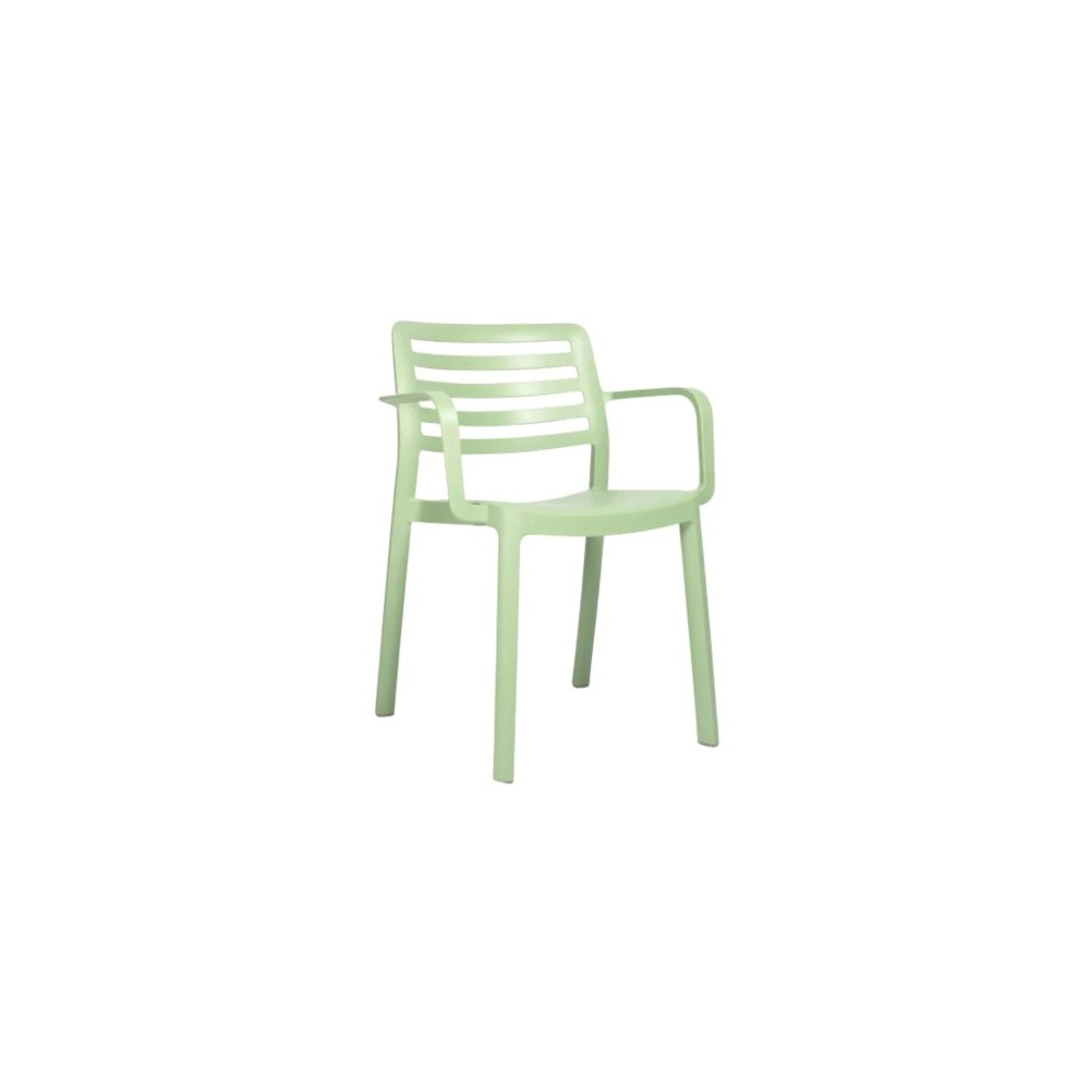 SILLA WIND RECYCLED CON BRAZOS VERDE AGUA DE RESOL - 1 SILLA WIND RECYCLED CON BRAZOS VERDE AGUA DE RESOL - 1