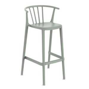 TABURETE ALTO WOODY GRIS VERDOSO DE RESOL - 1