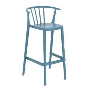 TABURETE ALTO WOODY AZUL RETRO DE RESOL - 1