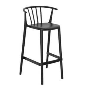 TABURETE ALTO WOODY NEGRO DE RESOL - 1