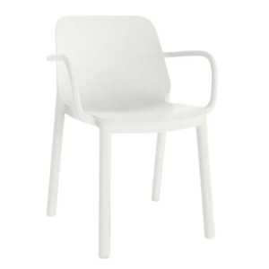 SILLA ONE CON BRAZOS BLANCA DE RESOL - 1