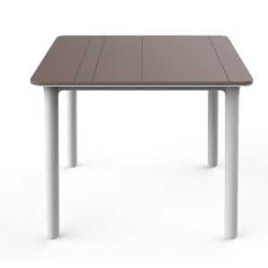 MESA NOA CHOCOLATE/BLANCO DE RESOL - 1