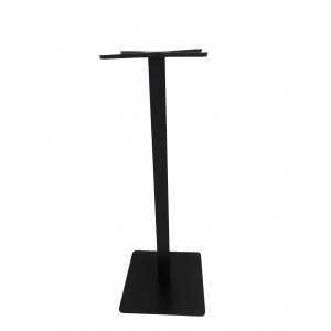 BASE ALTO  HIERRO FUNDIDIO NEGRO CUADRADO
