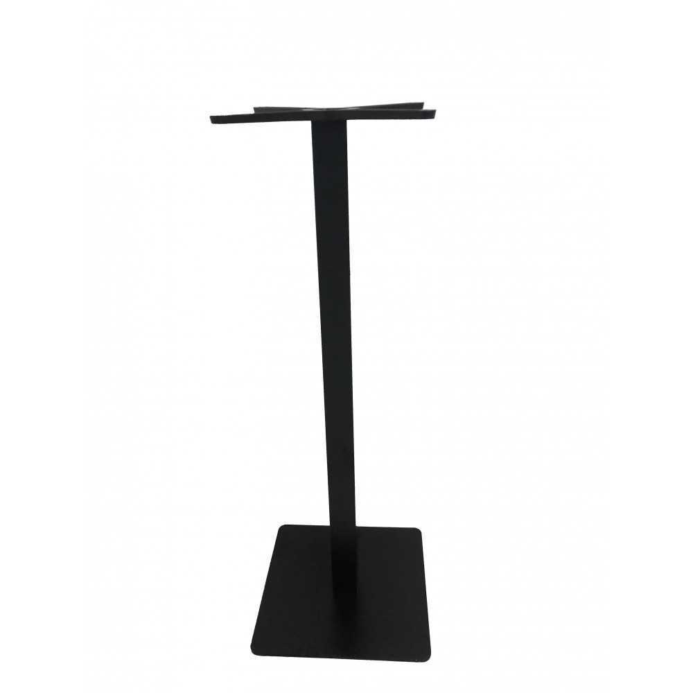 BASE ALTO  HIERRO FUNDIDIO NEGRO CUADRADO